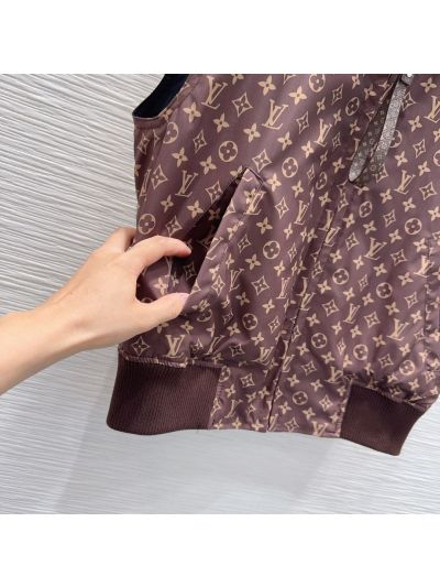 Louis Vuitton Monogram Coat in Brown and Beige