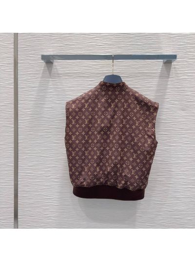 Louis Vuitton Monogram Coat in Brown and Beige