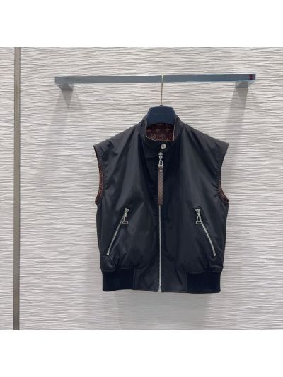 Louis Vuitton Monogram Coat in Brown and Beige