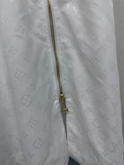 Louis Vuitton Monogram Pleated Skirt in White