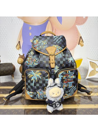Louis Vuitton Montsouris Cargo Backpack 30 Damier Ebene N40755