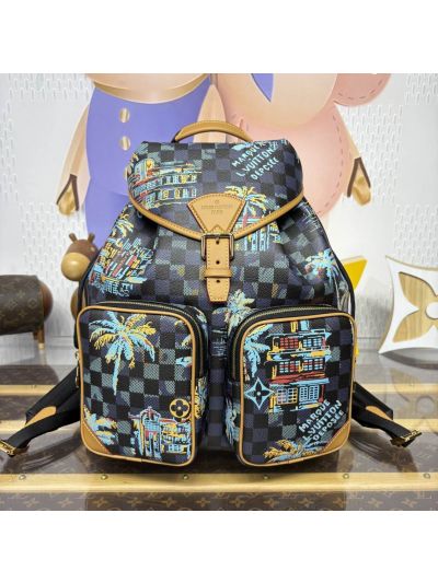 Louis Vuitton Montsouris Cargo Backpack 30 Damier Ebene N40755