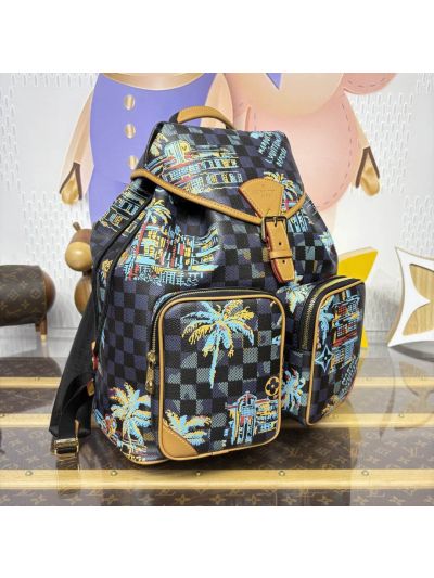 Louis Vuitton Montsouris Cargo Backpack 30 Damier Ebene N40755