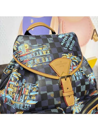 Louis Vuitton Montsouris Cargo Backpack 30 Damier Ebene N40755