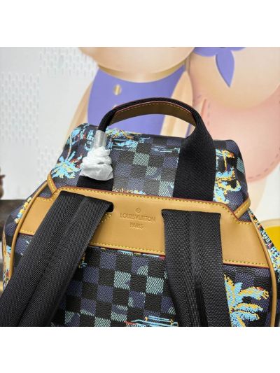 Louis Vuitton Montsouris Cargo Backpack 30 Damier Ebene N40755