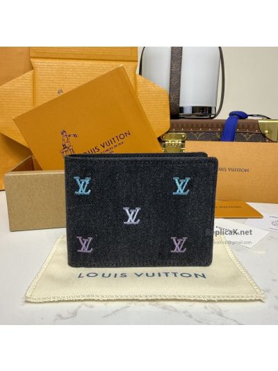 Louis Vuitton Multiple Wallet Blason Denim M13964 Premium