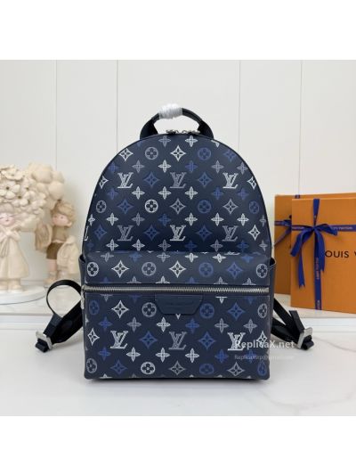 Louis Vuitton Navy Monogram Zip Backpack