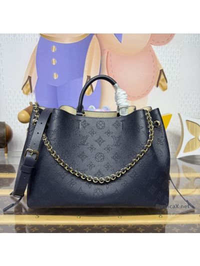 Louis Vuitton Navy Perforated Monogram Chain Tote