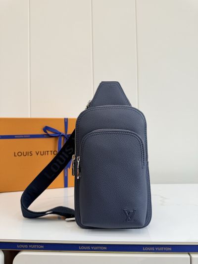 Louis Vuitton Navy Vertical Sling Bag