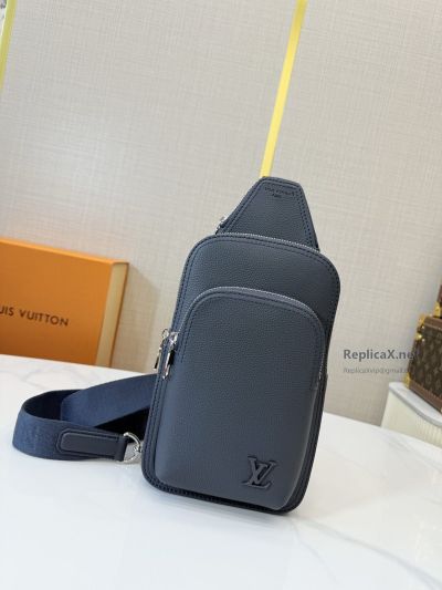 Louis Vuitton Navy Zip Sling Bag