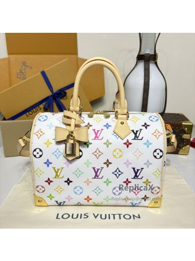 LV x TM Speedy Bandoulière 25 Monogram Multicolore M13085 Premium