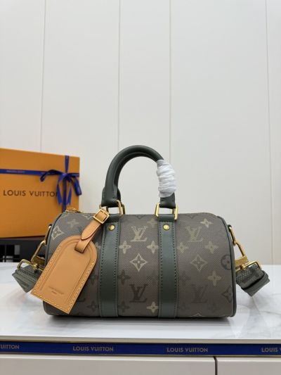 Louis Vuitton Olive and Taupe Monogram Mini Barrel Bag