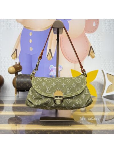 Louis Vuitton Olive Monogram Flap Shoulder Bag