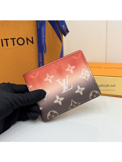 Louis Vuitton Orange Gradient Monogram Folded Wallet