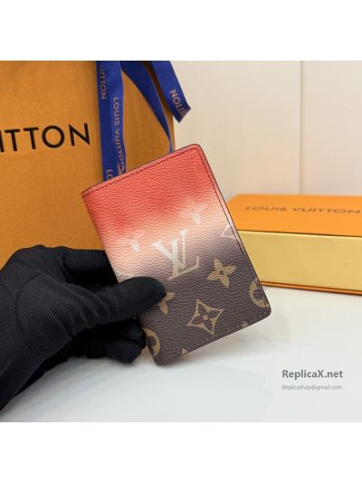 Louis Vuitton Orange Gradient Monogram Folding Card Holder