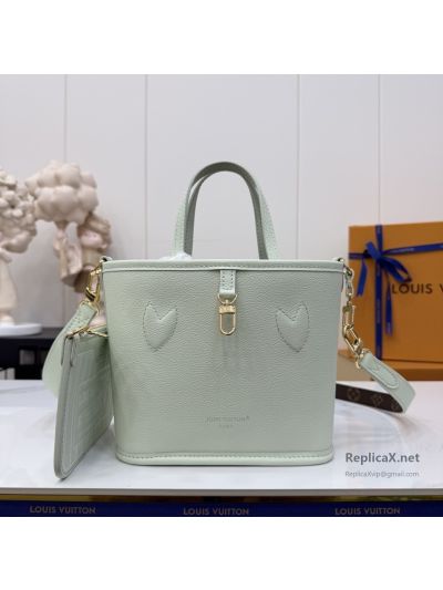 Louis Vuitton Pale Green Top Handle Tote with Detachable Pouch
