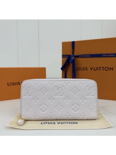 Louis Vuitton Pale Pink Monogram Zip-Around Wallet