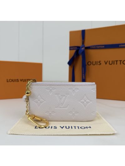 Louis Vuitton Pale Pink Monogram Zip Key Pouch