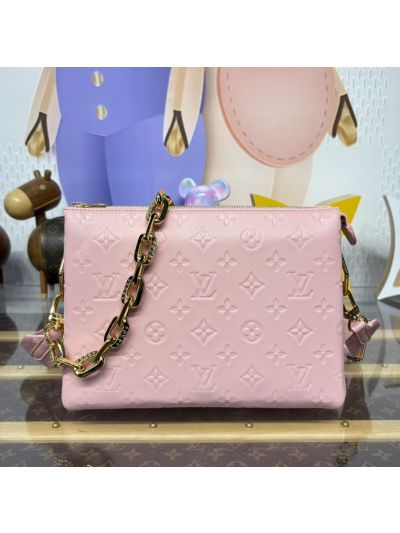 Louis Vuitton Pink Tonal Monogram Chain Pouch Bag