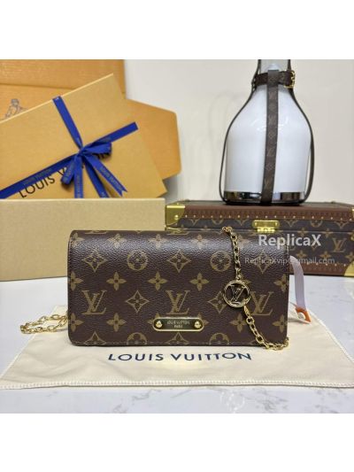 LV Wallet On Chain Lily Monogram M82509 Premium