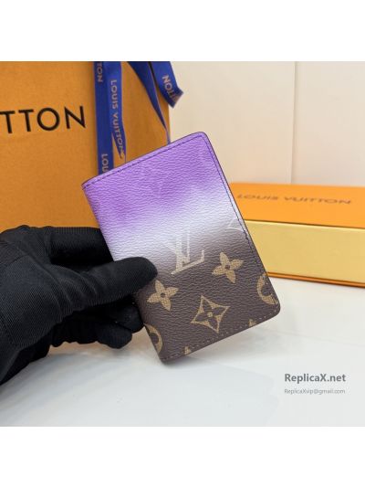 Louis Vuitton Purple Gradient Monogram Pocket Organizer