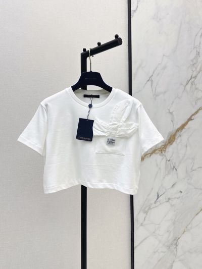 Louis Vuitton Short Sleeve Crew Neck T-Shirt in White