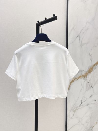 Louis Vuitton Short Sleeve Crew Neck T-Shirt in White