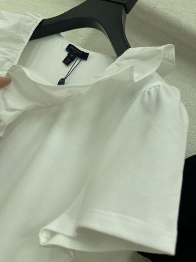 Louis Vuitton Short Sleeve Denim T-Shirt in White