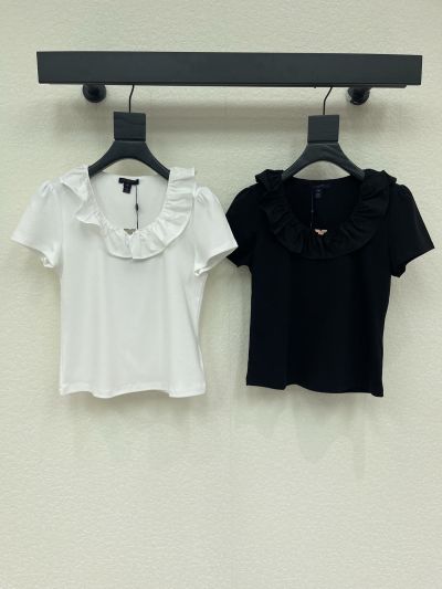 Louis Vuitton Short Sleeve Denim T-Shirt in White