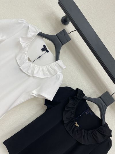 Louis Vuitton Short Sleeve Denim T-Shirt in White