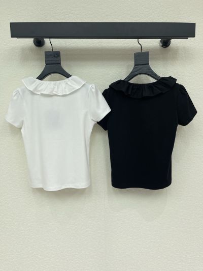 Louis Vuitton Short Sleeve Denim T-Shirt in White