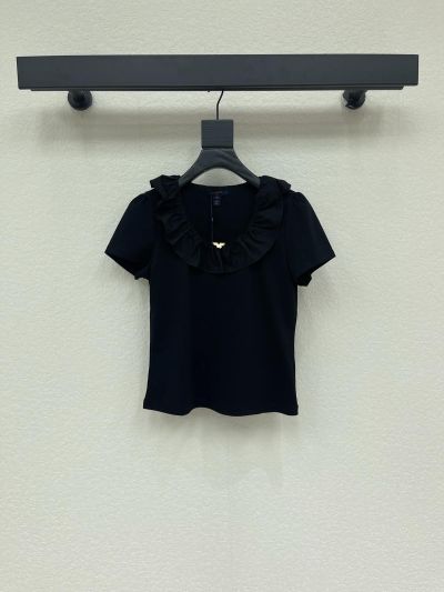 Louis Vuitton Short Sleeve Denim T-Shirt in White