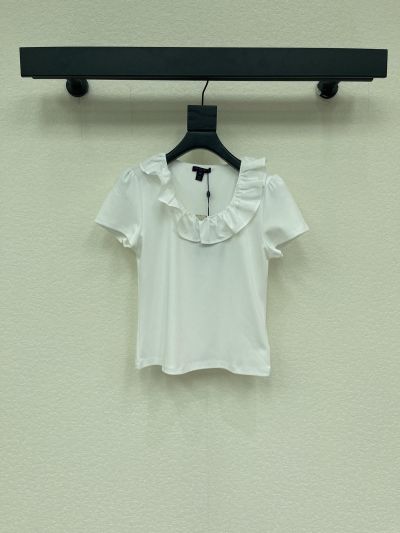 Louis Vuitton Short Sleeve Denim T-Shirt in White