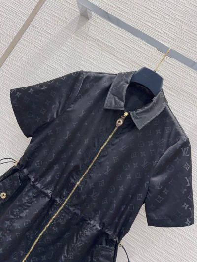 Louis Vuitton Short Sleeve Dress in Navy