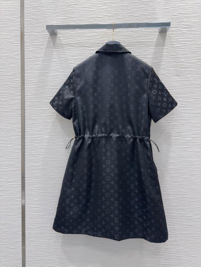 Louis Vuitton Short Sleeve Dress in Navy