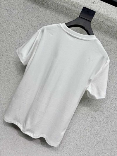 Louis Vuitton Short Sleeve Embroidered T-Shirt in White