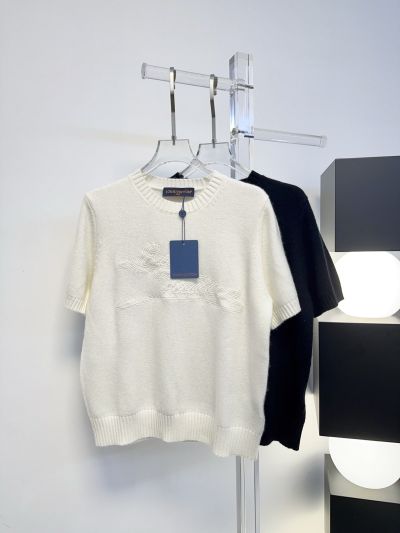 Louis Vuitton Short Sleeve Embroidered Top in White
