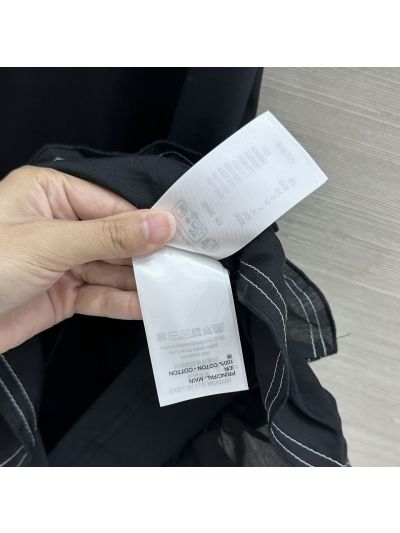 Louis Vuitton Short Sleeve Ruffled Dress in Black