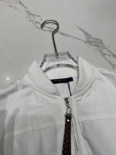 Louis Vuitton Sleeveless Contrast-Trim Dress in White