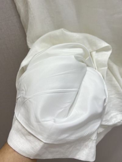 Louis Vuitton Sleeveless Linen Dress in White