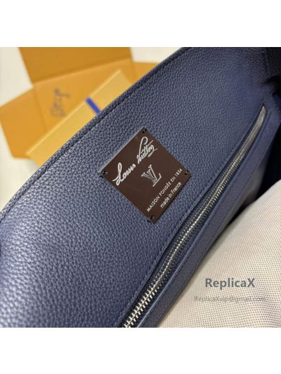 Louis Vuitton Speedy in navy blue epi leather