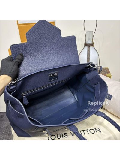 Louis Vuitton Speedy in navy blue epi leather