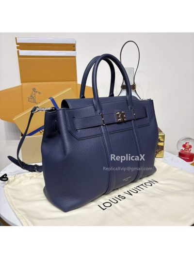 Louis Vuitton Speedy in navy blue epi leather