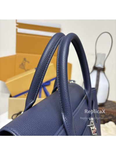 Louis Vuitton Speedy in navy blue epi leather