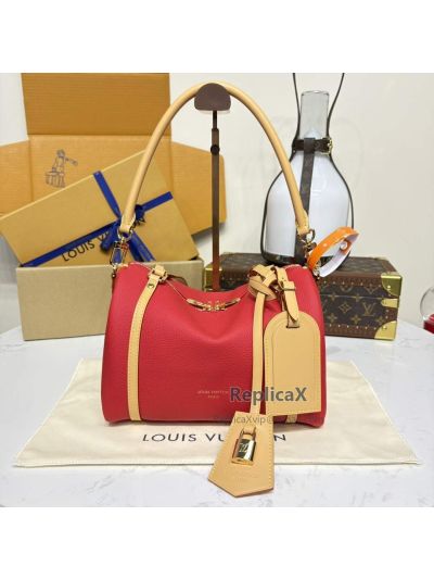 Louis Vuitton Speedy in red epi leather