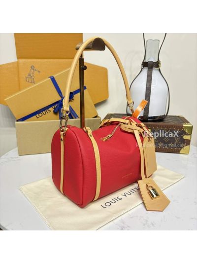 Louis Vuitton Speedy in red epi leather