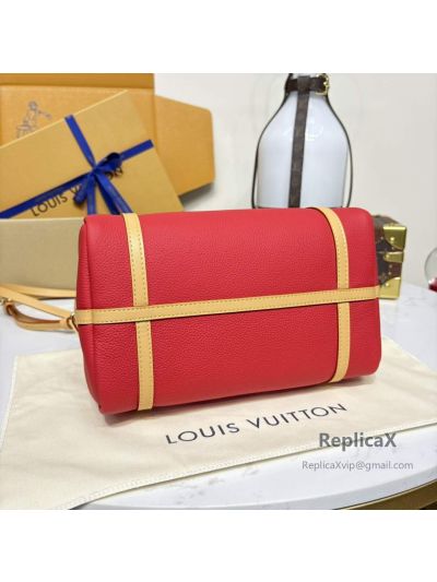 Louis Vuitton Speedy in red epi leather