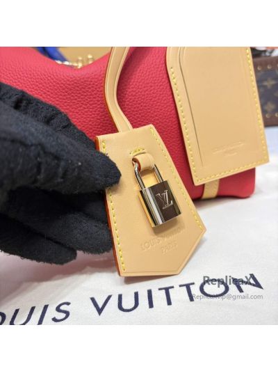 Louis Vuitton Speedy in red epi leather