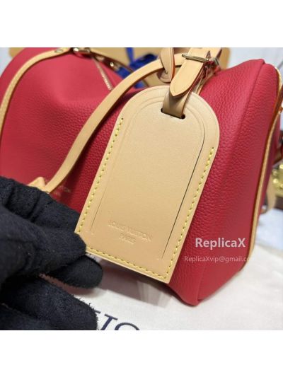 Louis Vuitton Speedy in red epi leather