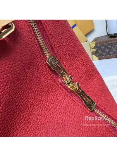 Louis Vuitton Speedy in red epi leather